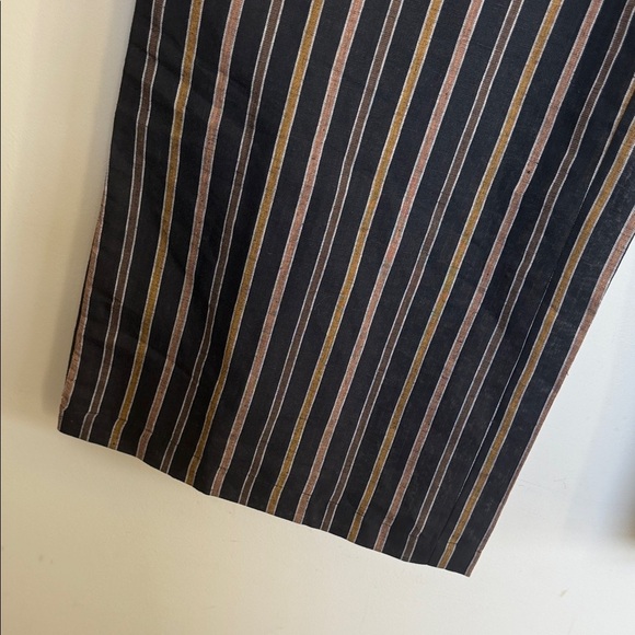 New Ollari by Anthropologie Black and Brown Striped Trousers - Picture 8 of 15